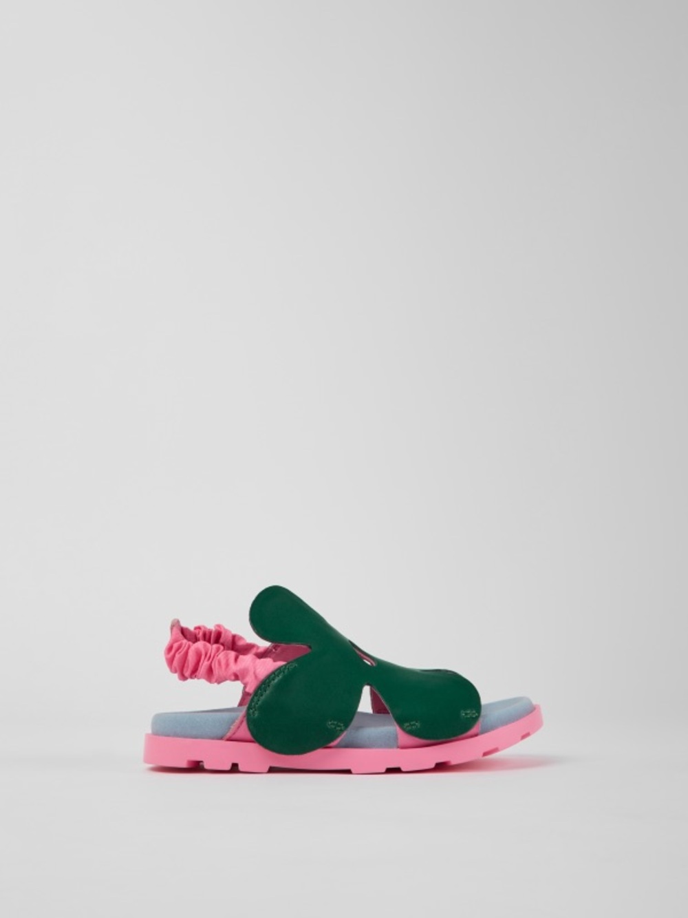 Camper Green and Pink Leather Brutus Sandal for Kids - Picture 7 of 7
